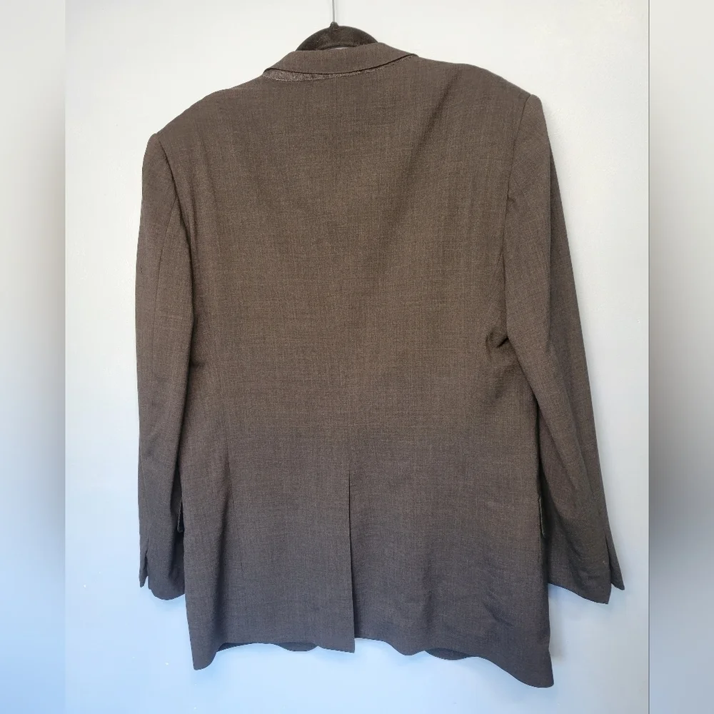 Gucci Men's Sports Wool Blazer Coat in Grey Size 43R (see measurements)